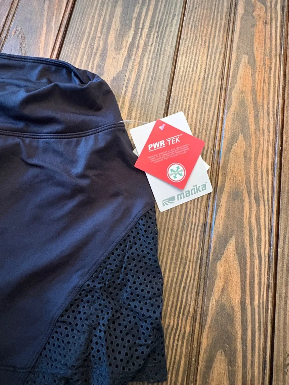 Marika Tennis Skirt Built In Shorts Black NWT S